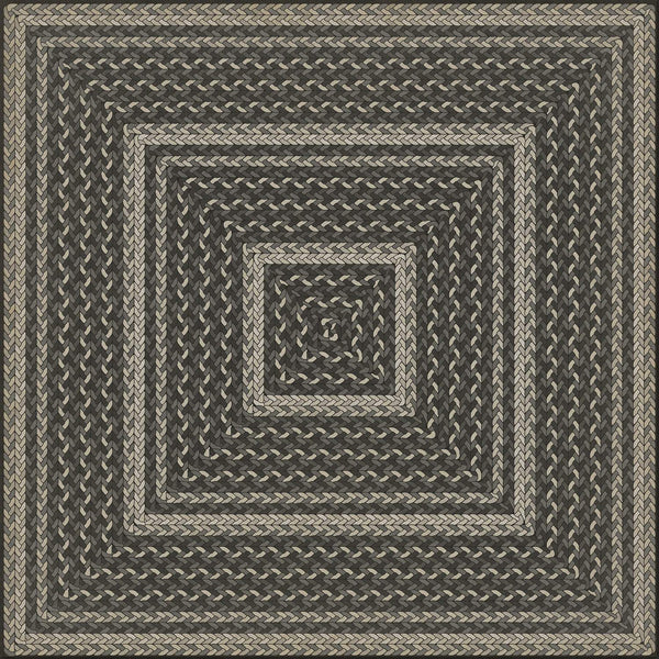 spicher and company classic vinyl pattern 85 such a cozy room braided square rug