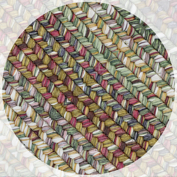 homespice decor ultra durable braided rainforest beige rug