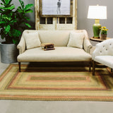 homespice decor jute braided kingston beige rug