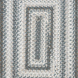 homespice decor ultra durable braided graphite grey rug