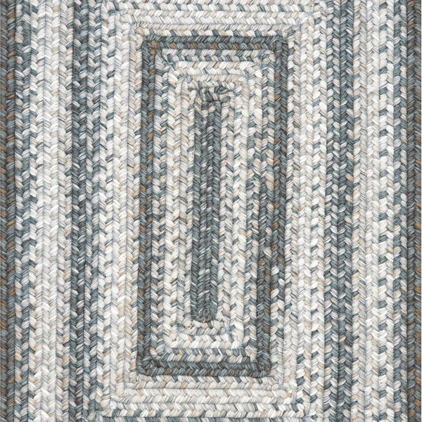 homespice decor ultra durable braided graphite grey rug
