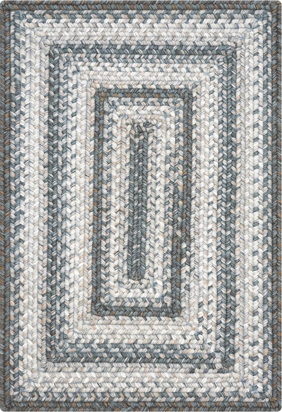 homespice decor ultra durable braided graphite grey rug