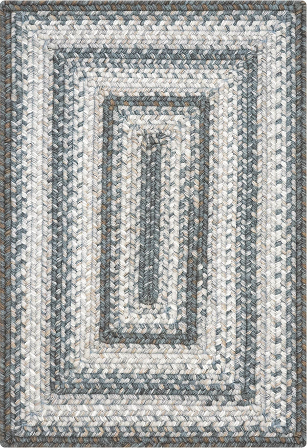 homespice decor ultra durable braided graphite grey rug