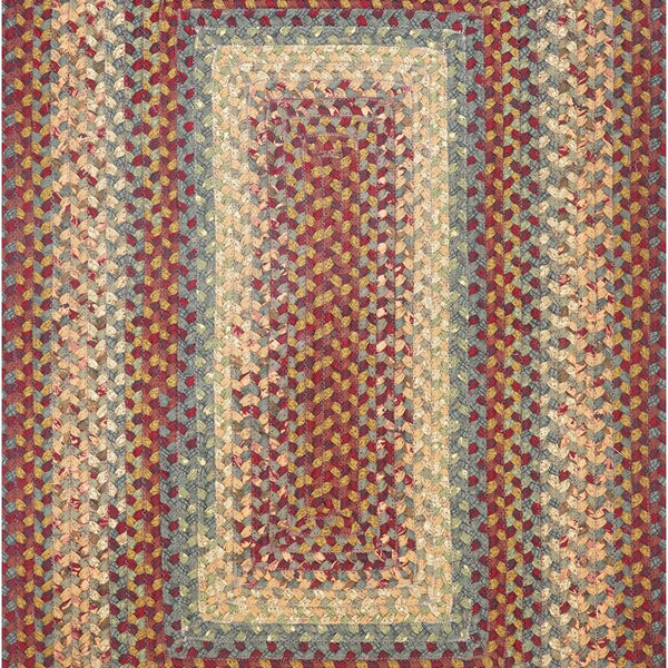 homespice decor cotton braided neverland red rug