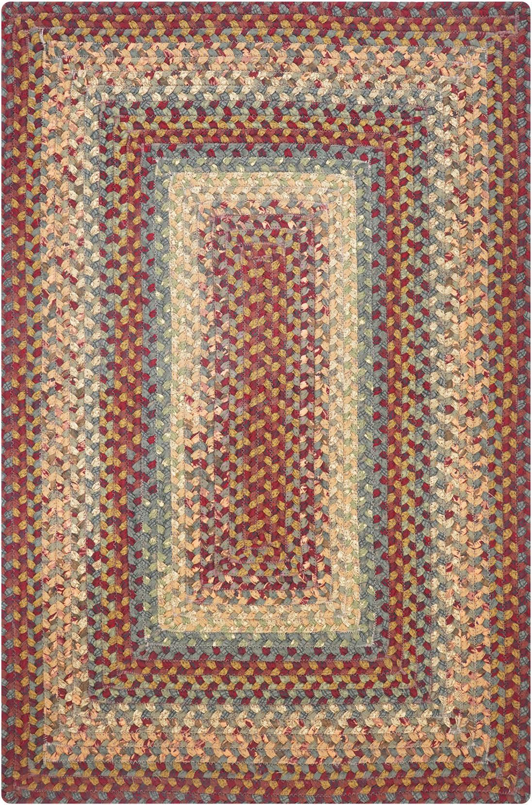 homespice decor cotton braided neverland red rug