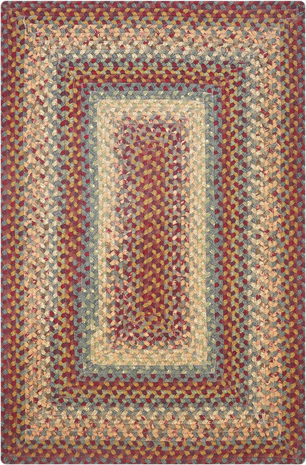 homespice decor cotton braided neverland red rug
