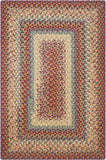 homespice decor cotton braided neverland red rug
