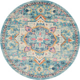 nourison passion psn25 ivory light blue rug