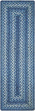 homespice decor jute braided denim blue rug