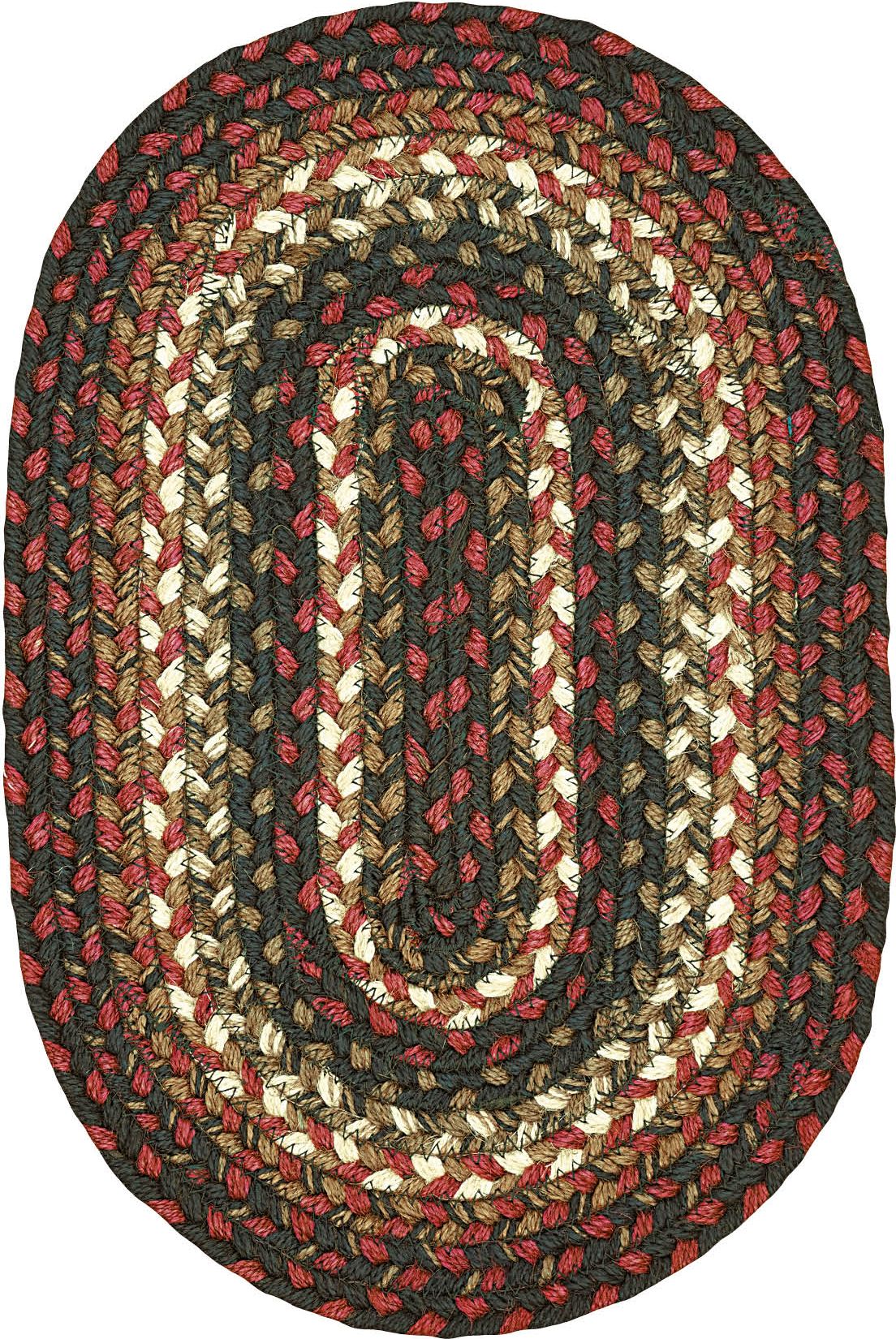 homespice decor jute braided prescott black rug
