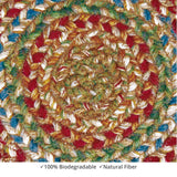 homespice decor jute braided azalea red rug