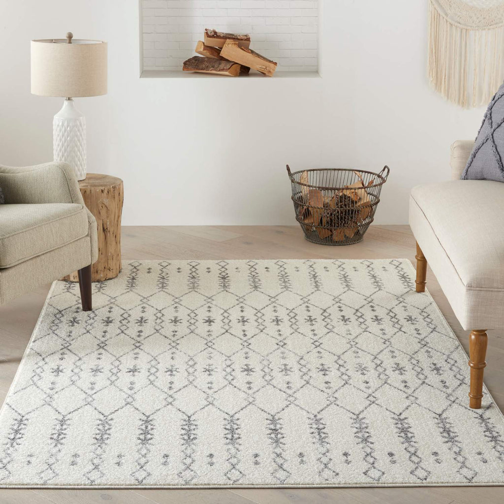 nourison passion psn40 ivory grey rug