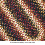 homespice decor jute braided prescott black rug