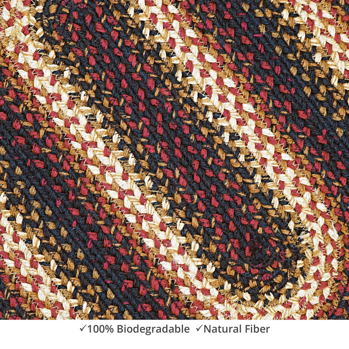 homespice decor jute braided prescott black rug
