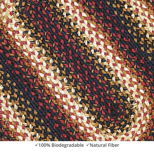 homespice decor jute braided prescott black rug