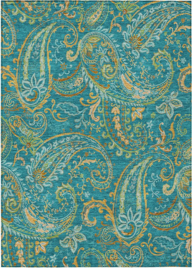 addison chantille acn533 teal rug