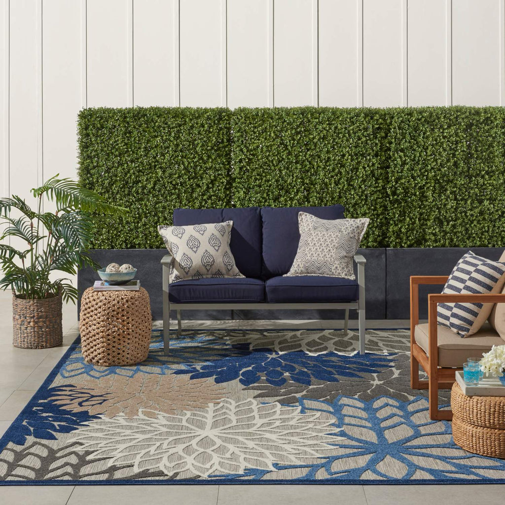 nourison aloha alh05 blue multicolor rug