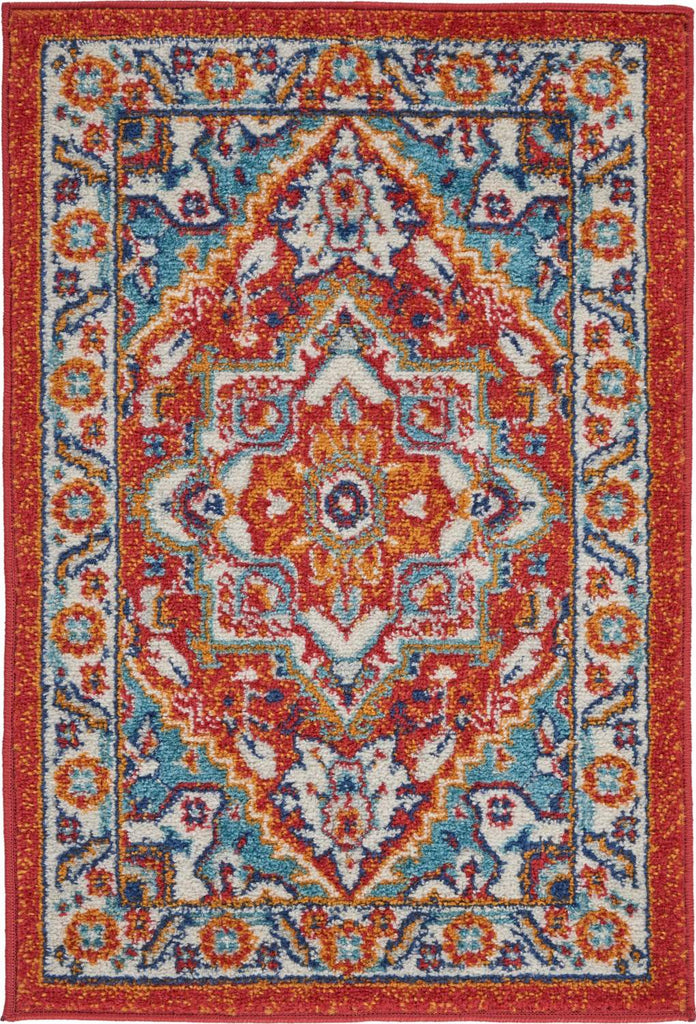nourison passion psn33 red multi colored rug