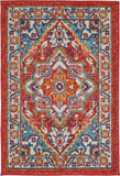 nourison passion psn33 red multi colored rug