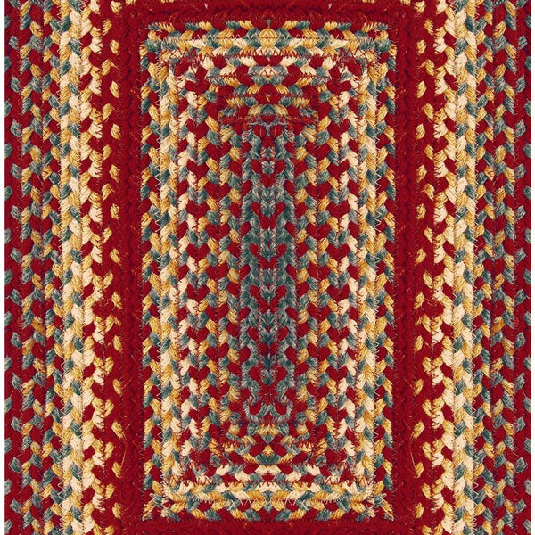 homespice decor jute braided cider barn red rug