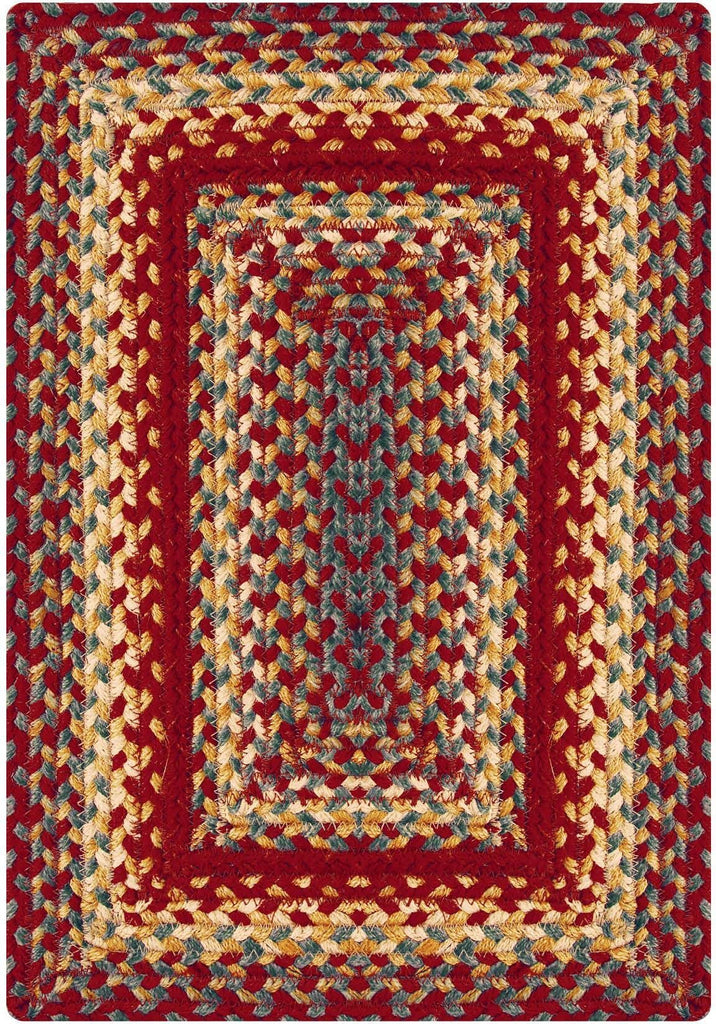 homespice decor jute braided cider barn red rug