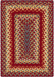 homespice decor jute braided cider barn red rug