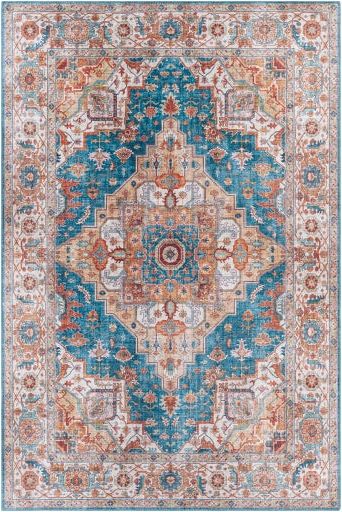 surya iris irs 2326 bright blue rug