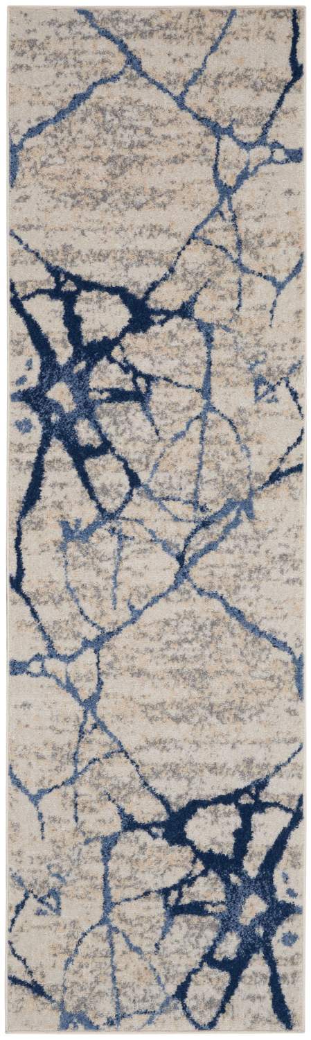 nourison river flow rfv05 ivory blue rug