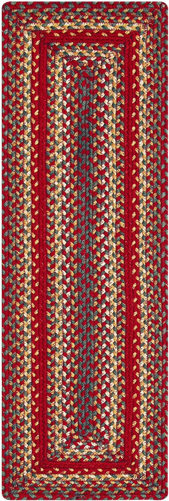 homespice decor jute braided cider barn red rug
