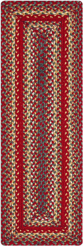 homespice decor jute braided cider barn red rug