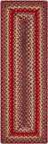 homespice decor jute braided cider barn red rug