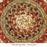homespice decor jute braided gingerbread brown rug