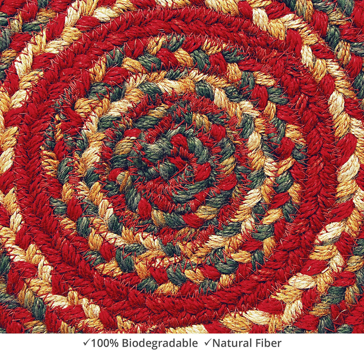 homespice decor jute braided cider barn red rug