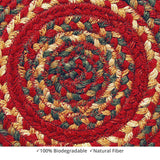 homespice decor jute braided cider barn red rug