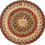 homespice decor jute braided gingerbread brown rug