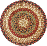 homespice decor jute braided gingerbread brown rug