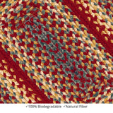 homespice decor jute braided cider barn red rug