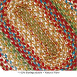 homespice decor jute braided azalea red rug