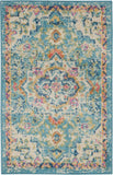 nourison passion psn25 ivory light blue rug