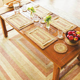homespice decor jute braided harvest beige rug