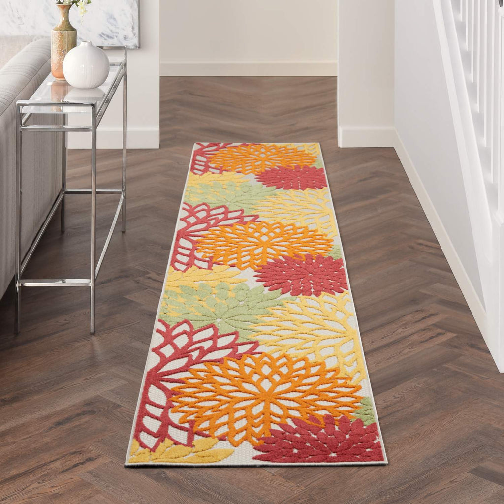nourison aloha alh05 red multi colored rug