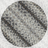 homespice decor ultra durable braided graphite grey rug