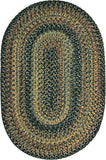 homespice decor ultra durable braided forest black rug
