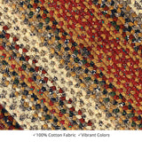 homespice decor cotton braided pumpkin pie red rug