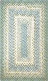 homespice decor cotton braided baja blue rug