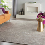 nourison venosa vsn01 grey ivory rug