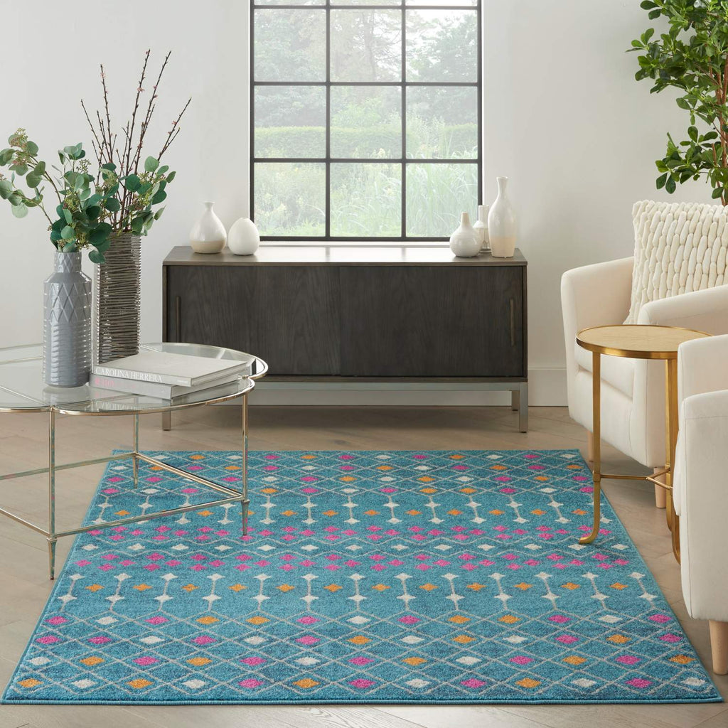 nourison passion psn45 blue multicolor rug