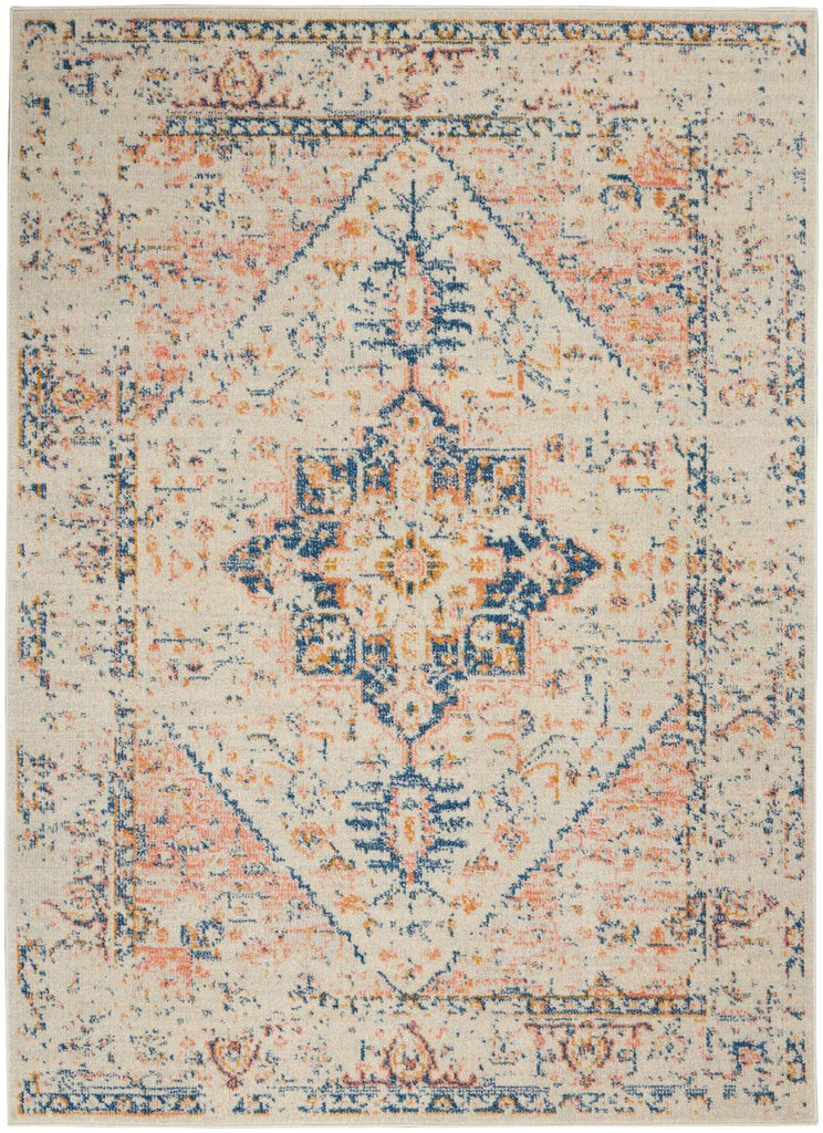 nourison tranquil tra06 ivory multicolor rug