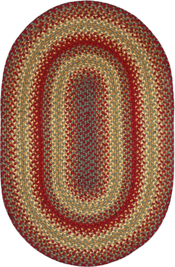 homespice decor jute braided cider barn red rug