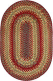 homespice decor jute braided cider barn red rug